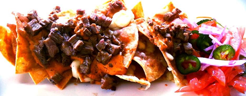 Beef nachos